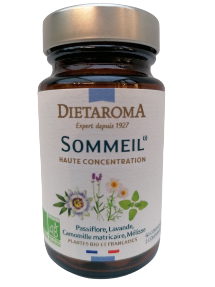 Sommeil haute concentration bio-60 comprimés-Dietaroma