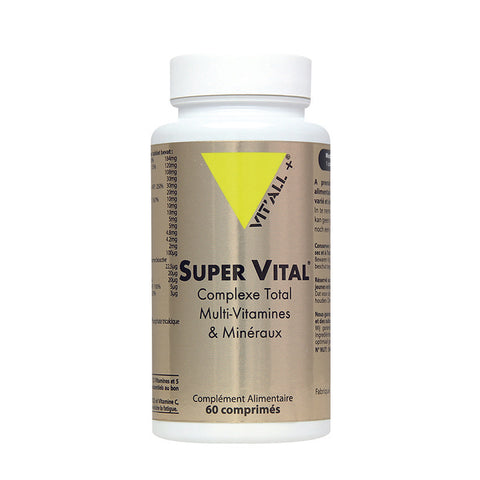 Super vital multi-vitamines et minéraux-60-comprimés-Vit'all +