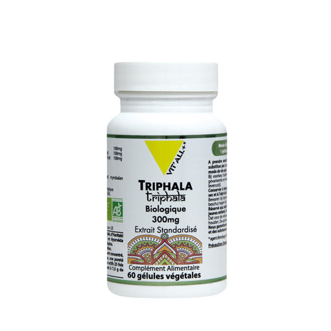 Organic Triphala 300mg-60 capsules-Vit'all+