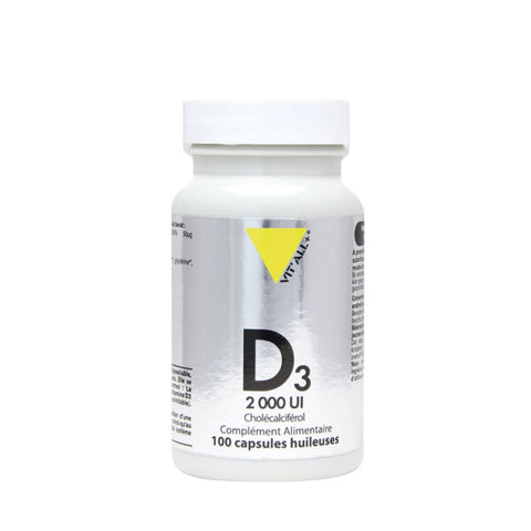 Vitamine D3- 2000UI Cholécalciférol-250 capsules-Vit'all+
