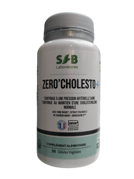 Zero'cholesto+-Levure de riz rouge et Q10-30 gélules-SFB