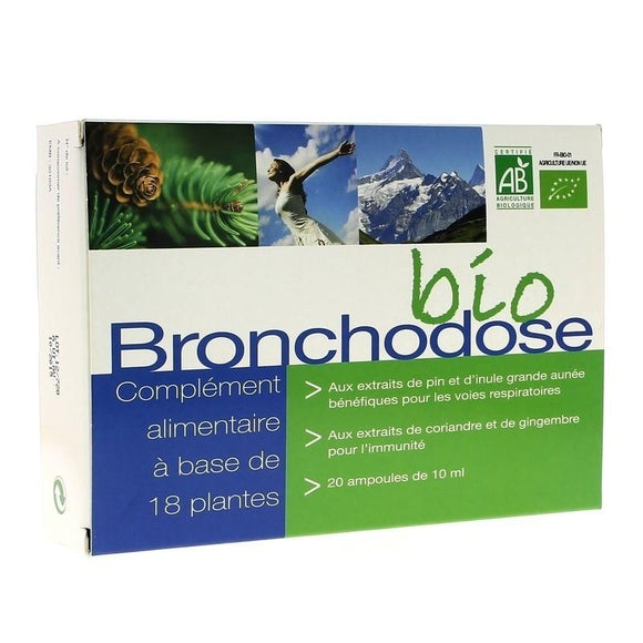 BRONCHODOSE Bio - 20 ampoules - Nutrition concept - Boutique Pleine-Forme 