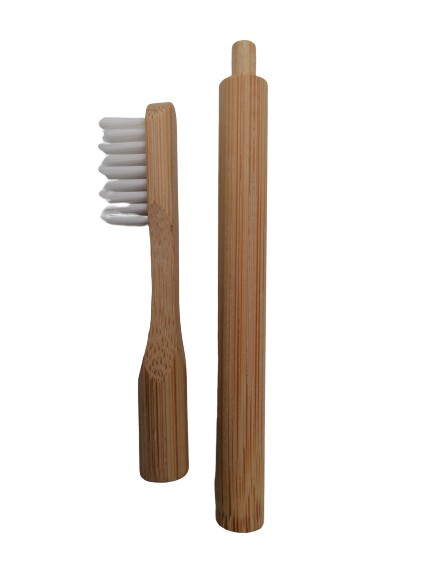 Brosse à dents en bambou écologique avec tête rechargeable-Pleine Forme