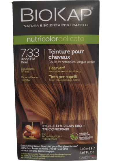 Nutricolor Delicato Hair Color 7.33 Golden Wheat Blonde-140 ml-Biokap