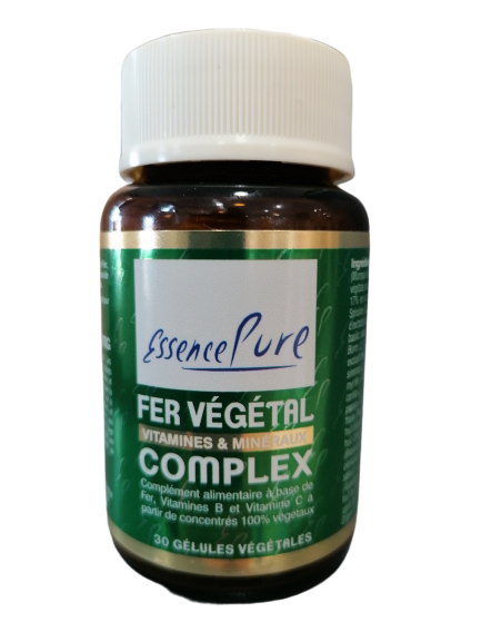 Fer végétal complex-30 gélules-Essence Pure