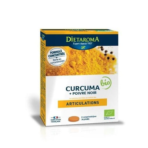 Curcuma & poivre noir Bio - 60 comprimés-Dietaroma - [shop_name1. Phytospagyrie N°15  Stimulant physique et mental -300ml-Vecteur energy]