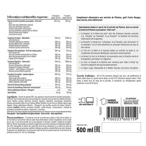 DRAINAXYL 500 - Té de melocotón - Escurridor detox - STC Nutrition