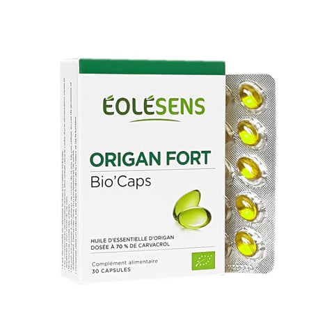 Orégano fuerte - 30 cápsulas de aceite esencial de orégano - Eolesens