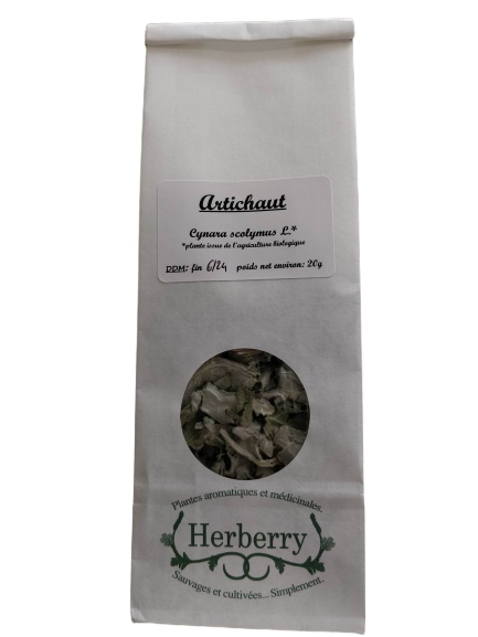 Organic artichoke leaves for herbal teas-20g-Herberry