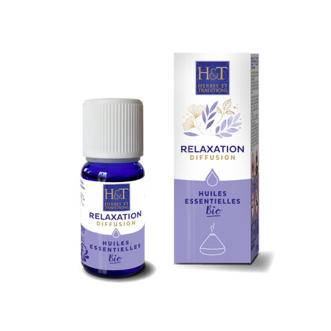 Synergie d'huiles essentielles à diffuser-relaxation-10ml-Herbes et Traditions