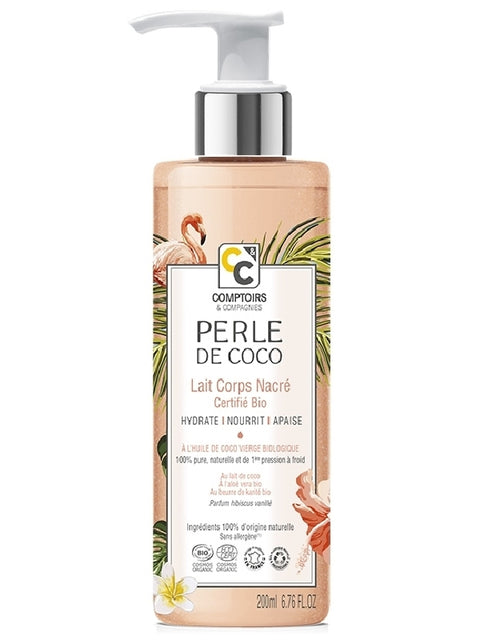 Organic pearly coconut body milk-200ml-Comptoirs et Compagnies