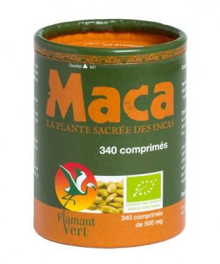 Maca Bio du Pérou - 340 comprimé - Flamant vert - Boutique Pleine-Forme 