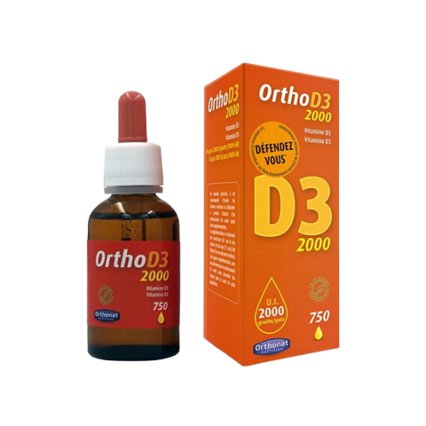 Vitamine D3 2000UI-750 gouttes-Orthonat