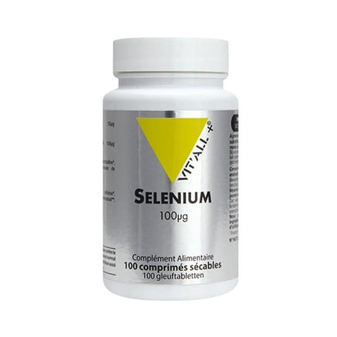 Selenium 100µg - 100 gélules végétales-Vit'all+ - Boutique Pleine-Forme 