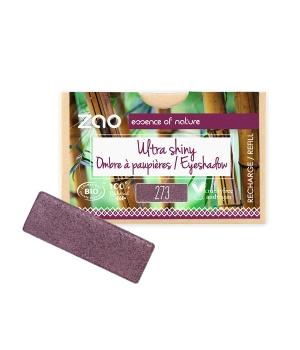 Recharge Ombre à paupières nacrée rectangle 273 Purple rain-Zao Make up - Boutique Pleine-Forme 