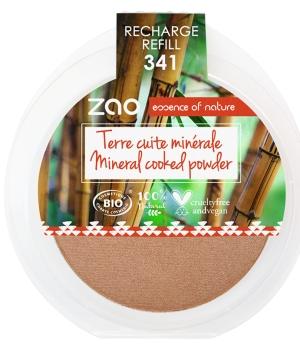 Recharge Terre cuite minérale 341 Cuivre Doré 15g-Zao Make up - Boutique Pleine-Forme 