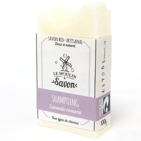 Shampoing lavande-romarin-100g-Moulin à savon - Boutique Pleine-Forme 