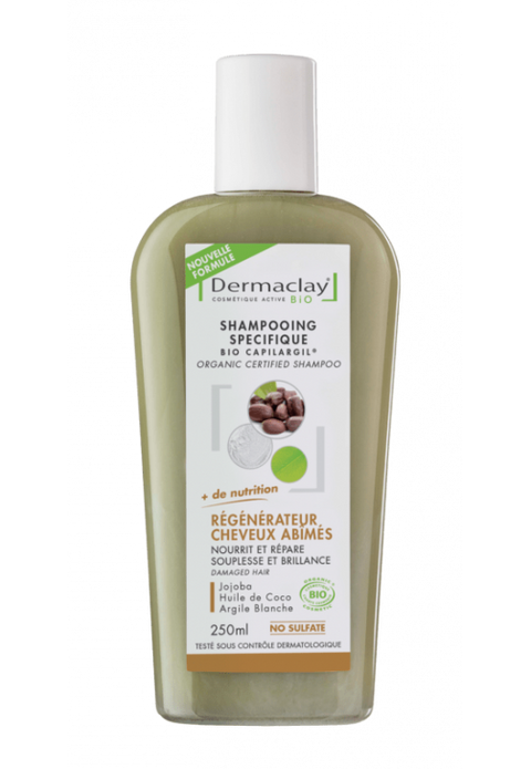 Organic clay shampoo-Regenerator Damaged Hair-250ml-Dermaclay