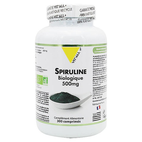 Organic spirulina-500mg-60 or 300 tablets-Vit'all+