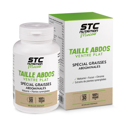 TAILLE ABDOS-ventre plat-120 gélules-STC Nutrition