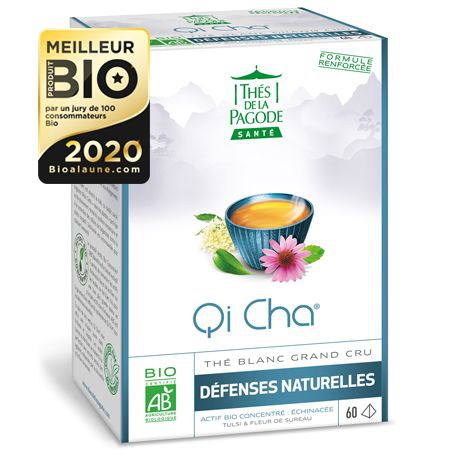 Organic Qi Cha white tea - 18 bags - Pagoda teas