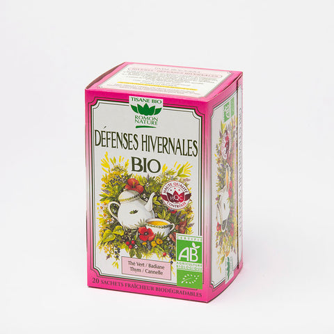 Organic winter defense herbal tea-20 sachets-Romon Nature