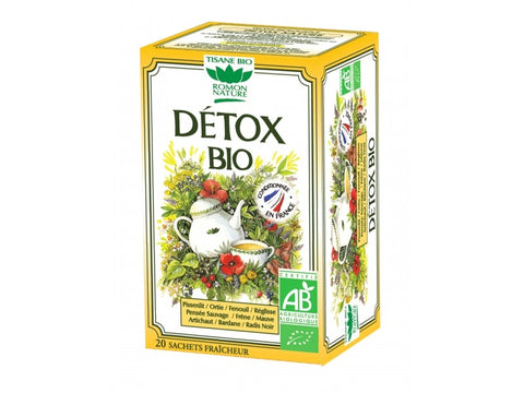 Organic detox herbal tea-20 sachets-Romon Nature