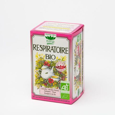 Organic respiratory herbal tea-20 sachets-Romon Nature