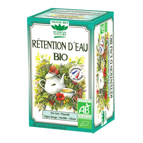 Organic water retention herbal tea-20 sachets-Romon Nature