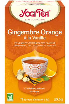 Infusión de Naranja Jengibre Bio-17 sobres-Yogi Tea