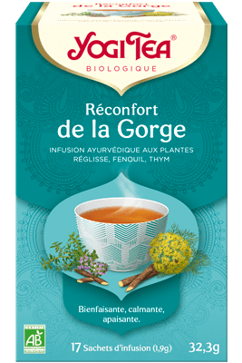 Infusión reconfortante garganta ecológica-17 sobres-Yogi Tea